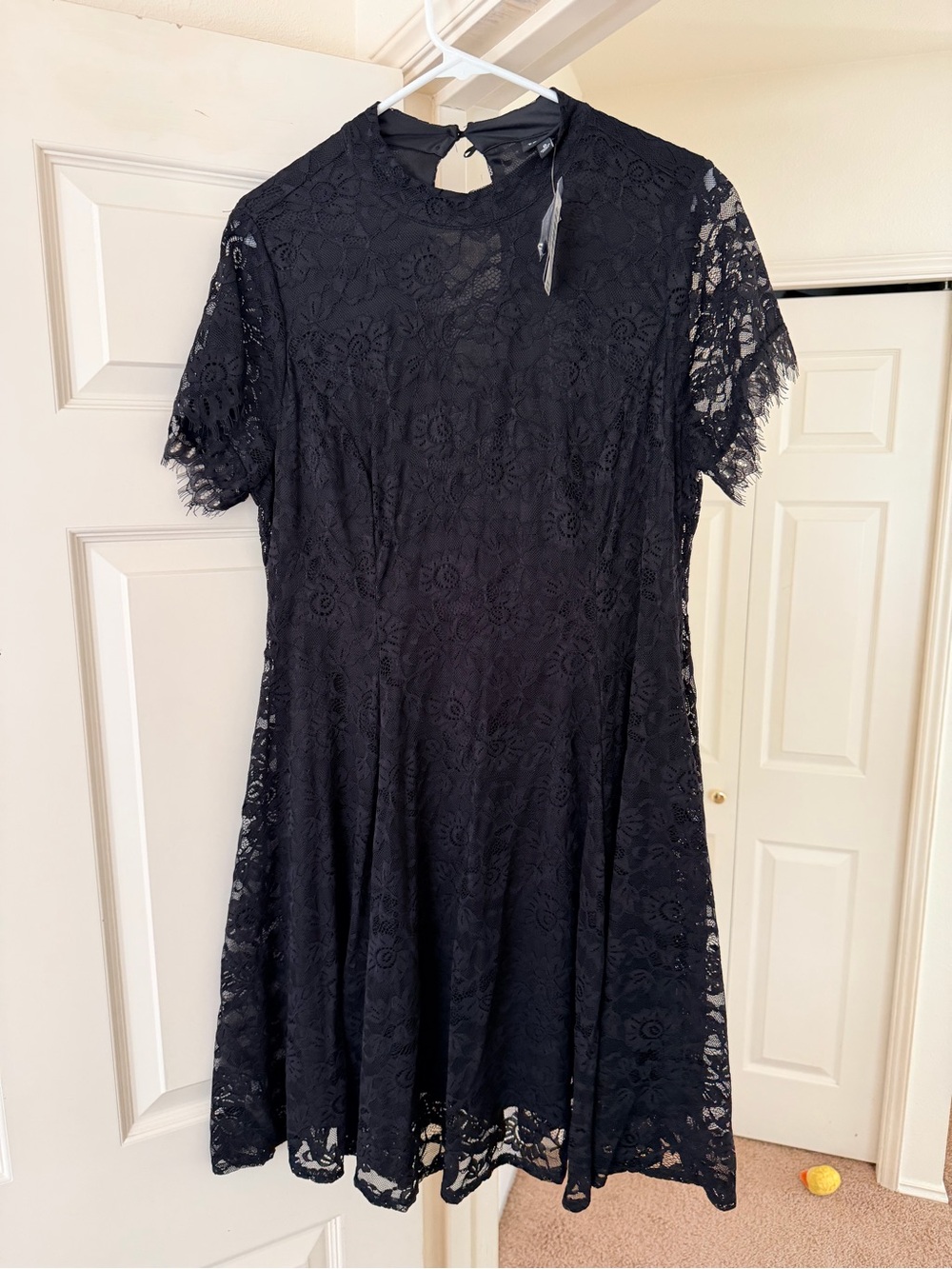 torrid Black Lace Fit-and-Flare Dress